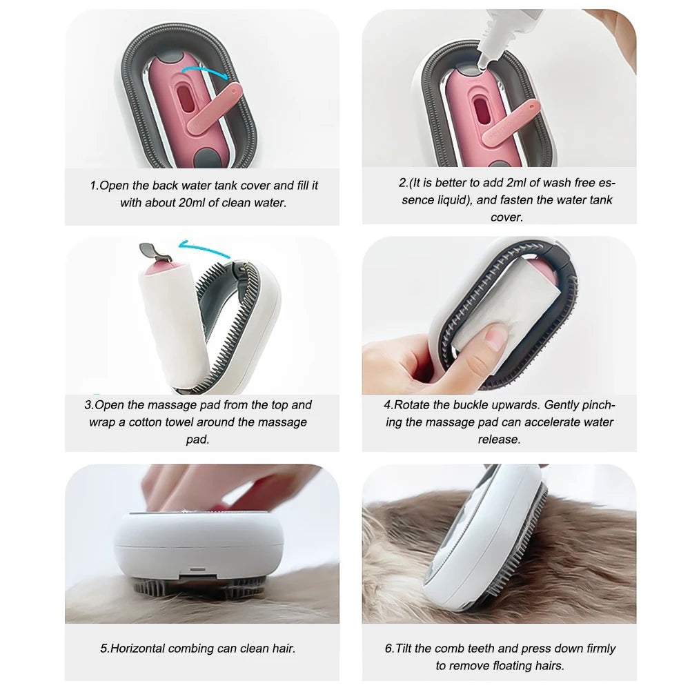 PetGroomPro - Escova de higiene para cuidados com pets