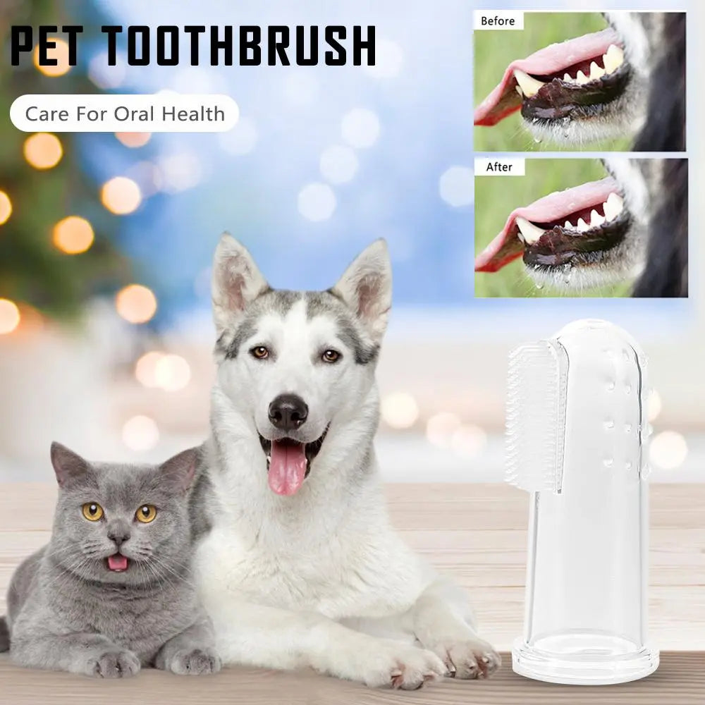 Silica Gel Toothbrush for Pets