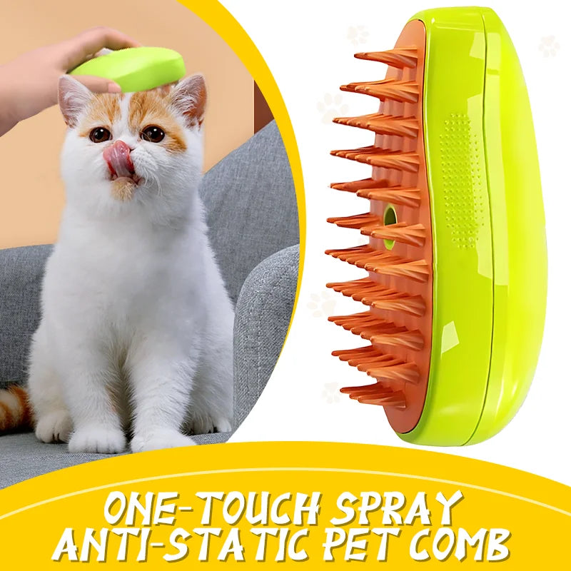 Pet Massage Comb with Electric Spray